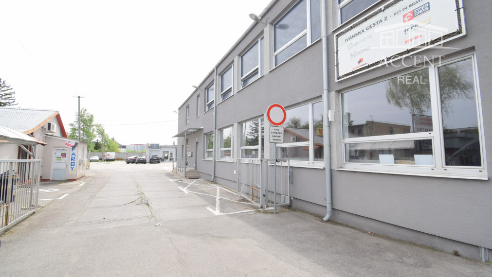 OBCHODNÉ PRIESTORY S VÝKLADOM A S KANCELÁRIAMI  NA FREKVENTOVANEJ ULICI (814m2) - IVANSKÁ CESTA