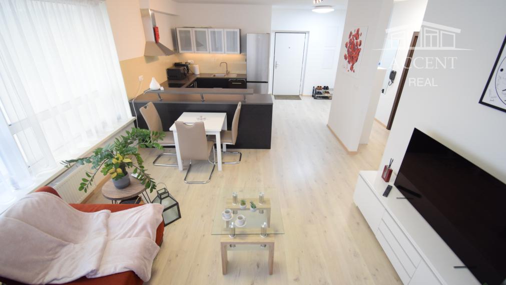 PRENÁJOM KRÁSNEJ A PRIESTRANNEJ  2 -  IZBOVEJ NOVOSTAVBY S PODZEMNÝM PARKOVACÍM MIESTOM