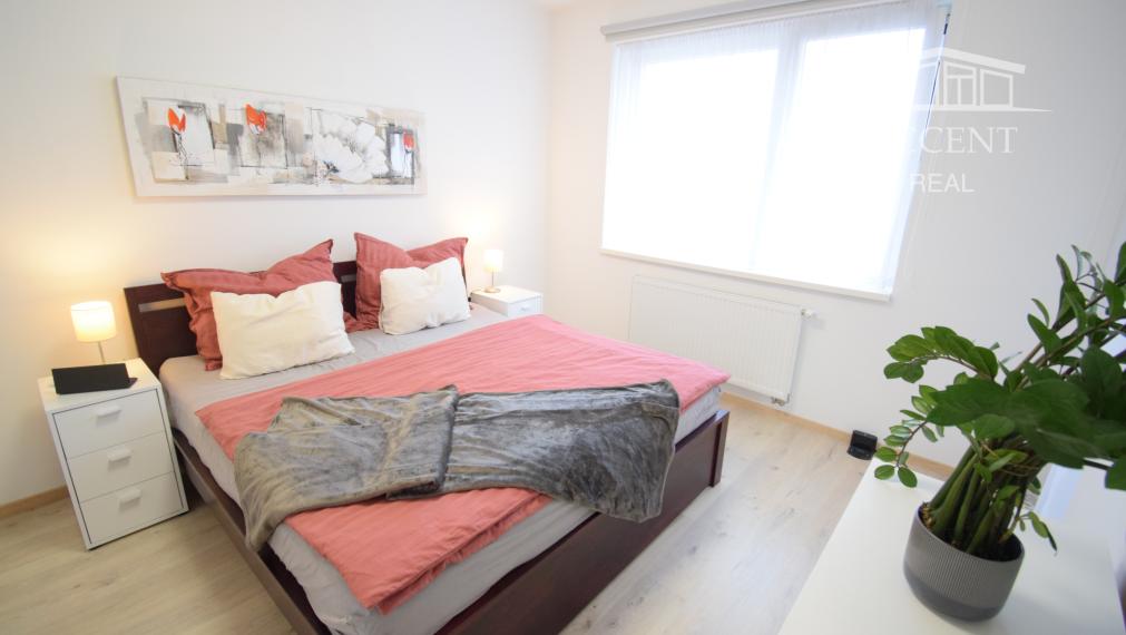 PRENÁJOM KRÁSNEJ A PRIESTRANNEJ  2 -  IZBOVEJ NOVOSTAVBY S PODZEMNÝM PARKOVACÍM MIESTOM