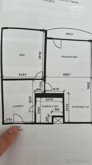 PEKNÝ 2-IZBOVÝ BYT S BALKÓNOM A PIVNICOU(57M2) - DVOJKRÍŽNA ULICA