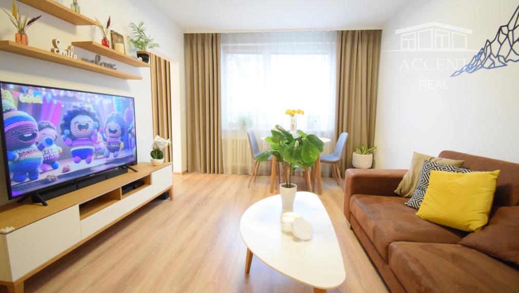 PREDAJ KRÁSNEHO,KOMPLETNE ZREKONŠTRUOVANÉHO 3 IZBOVÉHO BYTU (70 M2)V RUŽINOVE VO VÝBORNEJ LOKALITE PLNEJ ZELENE