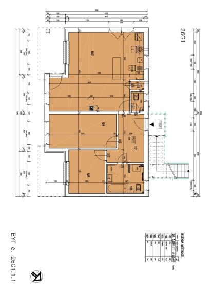 ACCENT REAL - Výnimočný 3 izbový byt v RD s terasou a záhradou, 3 parkovacie miesta