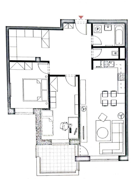 PRIESTRANNÝ 3-IZBOVÝ BYT S VEĽKOU LOGGIOU (89M2) V ŠTANDARDE S KUCHYNSKOU LINKOU, VEĽKÝ WALK IN ŠATNÍK