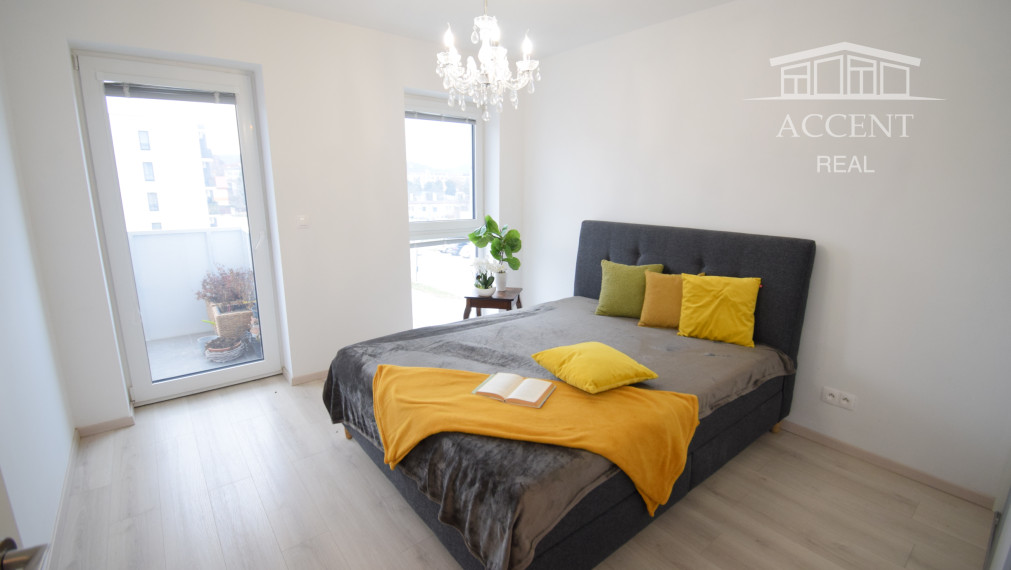 PRENÁJOM  KRÁSNEJ 2 - IZBOVEJ NOVOSTAVBY S BALKÓNOM A  PARKOVACÍM MIESTOM