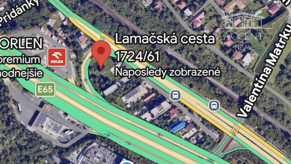 STAVEBNÉ POZEMKY 2597M2 - LAMAČSKÁ CESTA - ZMIEŠANÁ ZÓNA