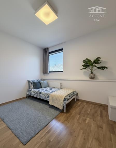 LUXUSNÝ VEĽKOMETRÁŽNY 3-IZBOVÝ BYT(90M2) NA 10. POSCHODÍ V RIVERPARKU S VÝHĽADOM NA DUNAJ - PARKING V GARÁŽI