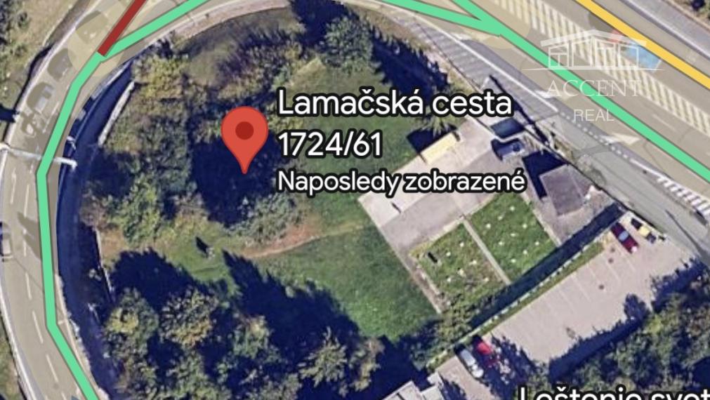STAVEBNÝ POZEMOK  2597M2 - ZMIEŠANÁ ZÓNA - LAMAČSKÁ CESTA