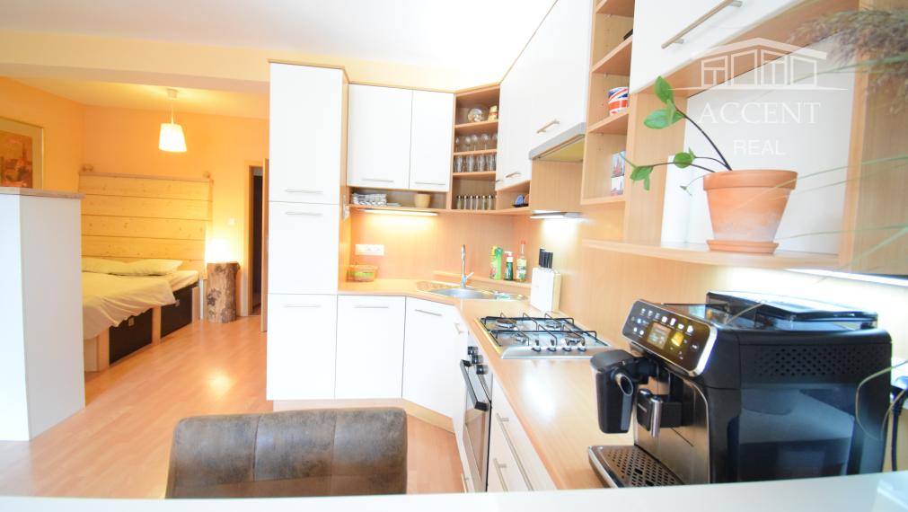 PEKNÝ, KOMPLETNE ZARIADENÝ 1-IZBOVÝ BYT 45M2 S PARKOVACÍM MIESTOM