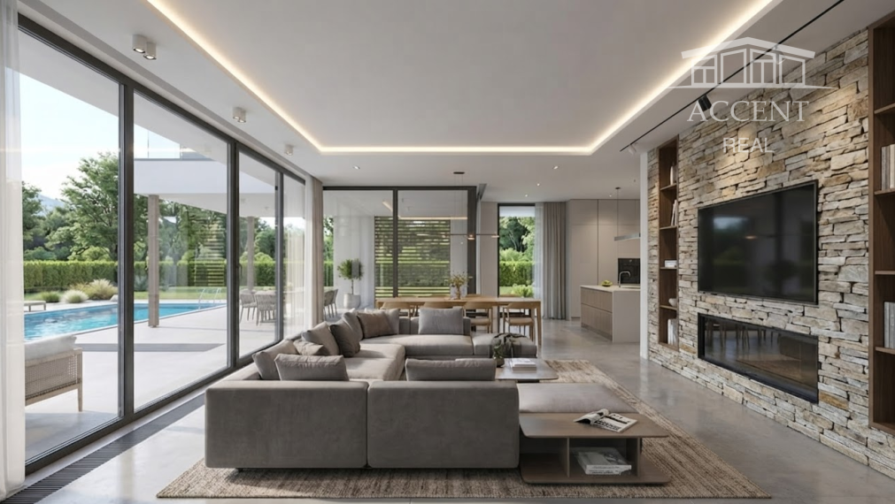 ACCENT REAL - PRÉMIOVÁ VILA S VEĽKORYSÝM PRIESTOROM A S GARÁŽOU (266M2) V IVANKE PRI DUNAJI