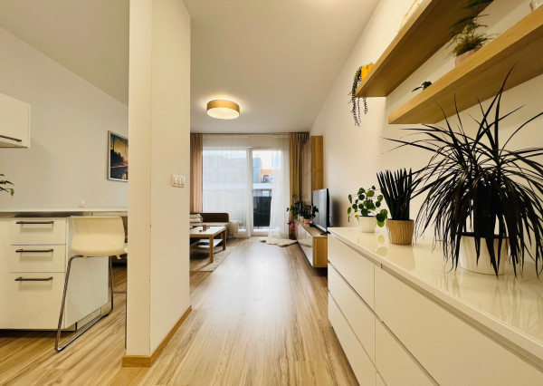 PRENÁJOM VEĽMI PEKNÉHO KLIMATIZOVANÉHO  JEDNOIZBOVÉHO BYTU S LOGGIOU A S PARKOVACÍM MIESTOM - SLNEČNICE