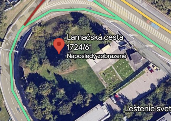 KOMERČNÉ STAVEBNÉ POZEMKY 2597M2 - LAMAČSKÁ CESTA
