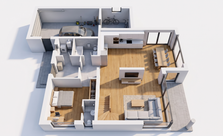 ACCENT REAL - PRÉMIOVÁ VILA S VEĽKORYSÝM PRIESTOROM A S GARÁŽOU (266M2) V IVANKE PRI DUNAJI - fotografia 6