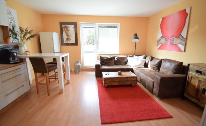 ACCENT REAL / PEKNÝ, KOMPLETNE ZARIADENÝ 1-IZBOVÝ BYT 45M2 S PARKOVACÍM MIESTOM